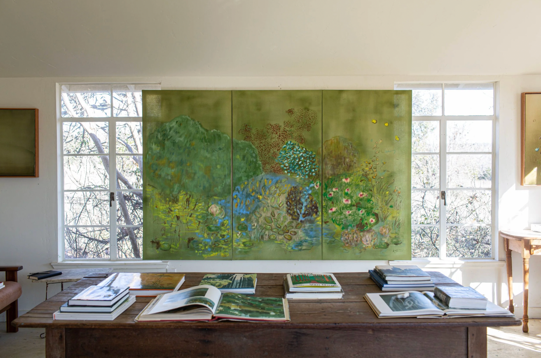 Pasture installed in a room by Kate Zimmerman Turpin